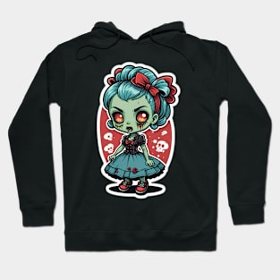 Rockabilly Zombie Girl 4 Hoodie